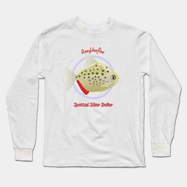Spotted Silver Dollar Long Sleeve T-Shirt by Reefhorse